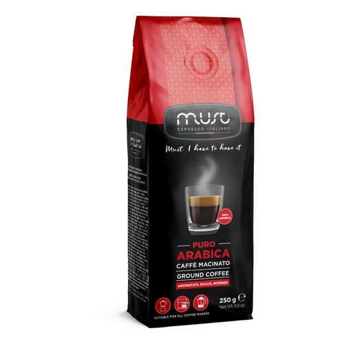 Кофе молотый Must pure arabica 250 г в МЕТРОНОМ