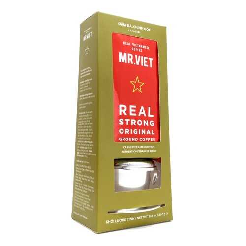 Кофе Mr. Viet с пресс-фильтром, натуральный жареный молотый, 250 гр в МЕТРОНОМ