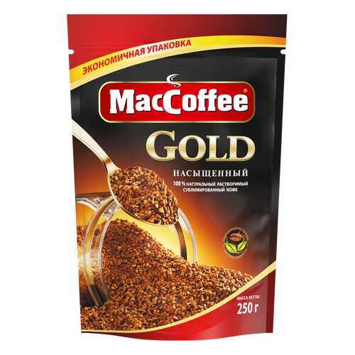 Кофе натуральный растворимый сублимированный GOLD т.з. MacCoffee, д/пак 250г*12 в МЕТРОНОМ