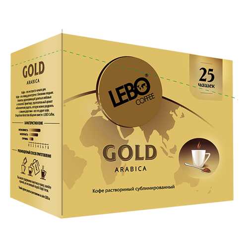 Кофе растворимый Lebo gold 2 г 25 пакетиков в МЕТРОНОМ