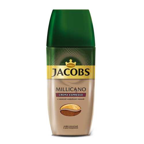 Кофе растворимый с добавлением молотого Jacobs millicano crema espresso 95 г в МЕТРОНОМ