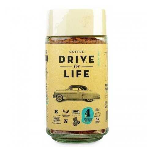 Кофе растворимый живой Drive for Life strong 100 г в МЕТРОНОМ