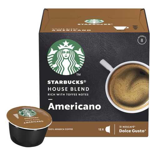 Кофе в капсулах Starbucks House Blend Americano для Nescafe Dolce Gusto 12 шт в МЕТРОНОМ