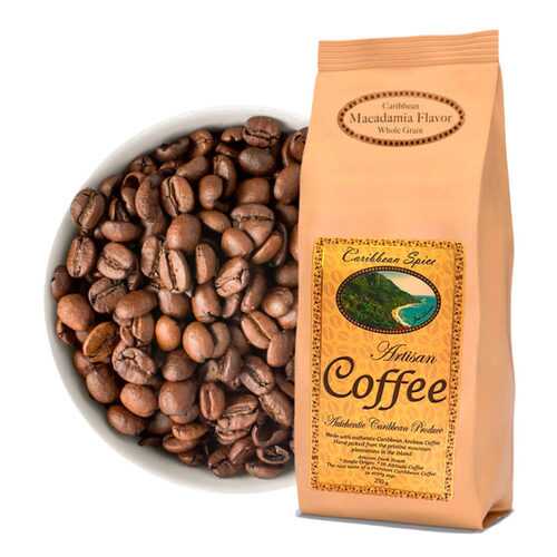 Кофе в зернах Caribbean Spice Artisan Kosher Coffee Macadamia Grain макадамия 250 г в МЕТРОНОМ