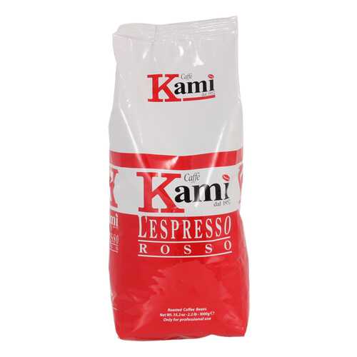 Кофе в зернах Kami lespresso rosso 1000 г в МЕТРОНОМ
