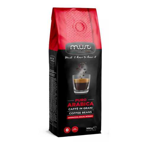 Кофе в зернах Must pure arabica 500 г в МЕТРОНОМ
