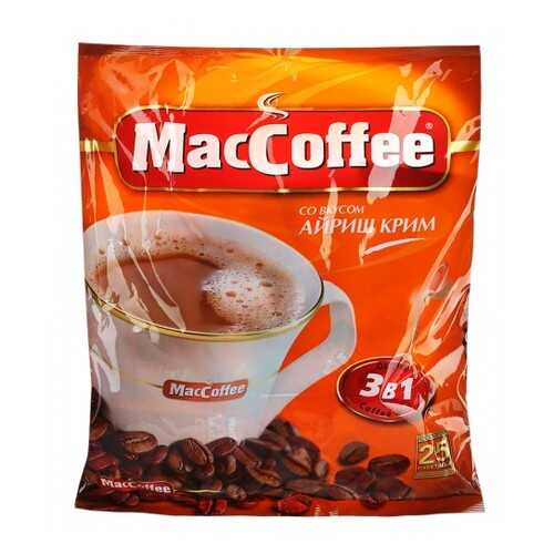 Кофейный напиток растворимый MacCoffee айриш крим 3в1 25 г 18 штук в МЕТРОНОМ