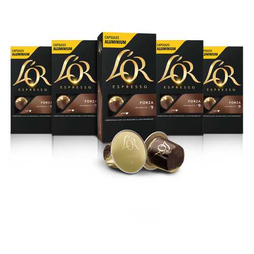 Набор кофе в капсулах L’OR Espresso Forza 10 упаковок в МЕТРОНОМ