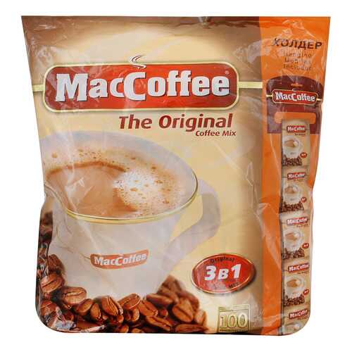 Напиток MacCoffe кофейный Original 3в1 растворимый 20 г 100 штук в МЕТРОНОМ