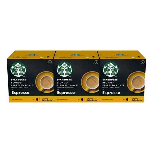 STARBUCKS Blonde Espresso Roast Капсулы для системы NESCAFE Dolce Gusto, 12 шт. в МЕТРОНОМ