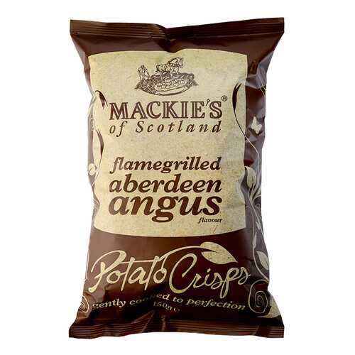 Чипсы картофельные Mackie's с говядиной абердин-ангус на гриле 150 г в МЕТРОНОМ