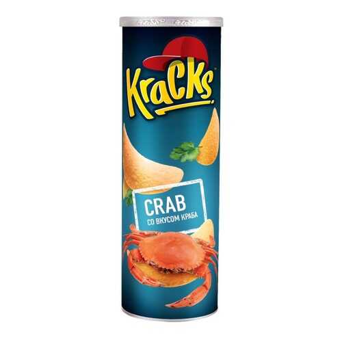 Чипсы картофельные т.з. Кракс (Kracks) со вкусом краба 110г*24 в МЕТРОНОМ