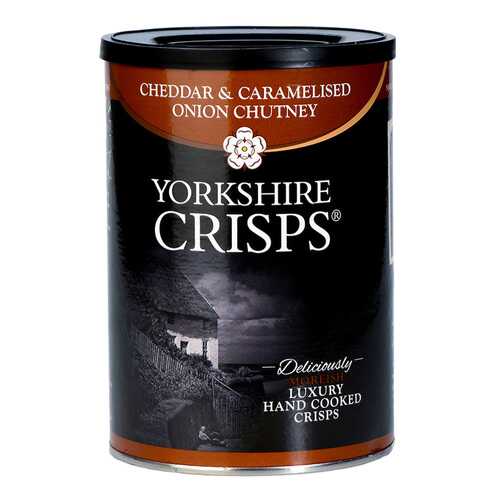 Чипсы картофельные Yorkshire Crisps с сыром чеддер и карамелизированным луком 100 г в МЕТРОНОМ