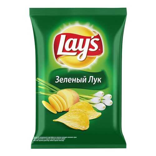 Чипсы Lay's из натурального картофеля молодой зеленый лук 90 г в МЕТРОНОМ