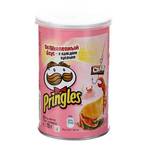 Чипсы Pringles картофельные со вкусом краба 70 г в МЕТРОНОМ