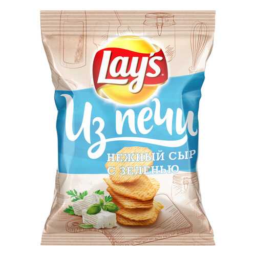 Картофельные чипсы Lay's из печи сливочный сыр с зеленью 85 г в МЕТРОНОМ