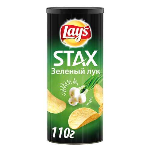 Картофельные чипсы Lay's stax зеленый лук 110 г в МЕТРОНОМ