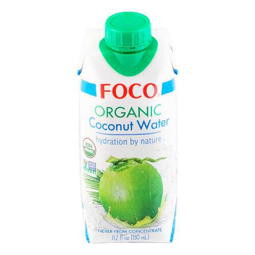 Вода кокосовая органическая Foco 330 мл в МЕТРОНОМ