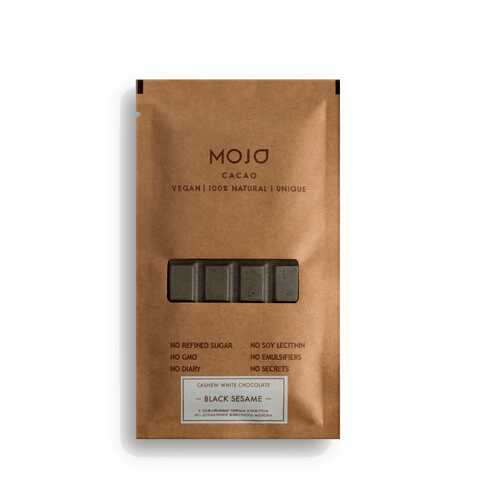 Белый шоколад Mojo Cacao с черным кунжутом black sesame в МЕТРОНОМ