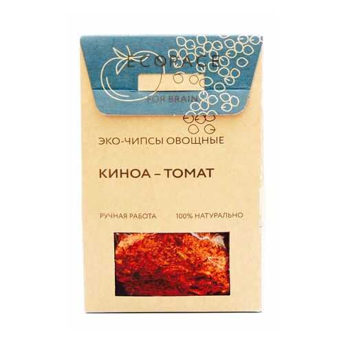 Эко-чипсы овощные For Brain киноа-томат 40 г в МЕТРОНОМ