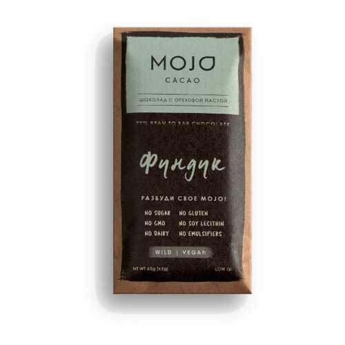 Горький шоколад 72% Mojo Cacao с шоколадно-ореховой пастой со вкусом фундук в МЕТРОНОМ