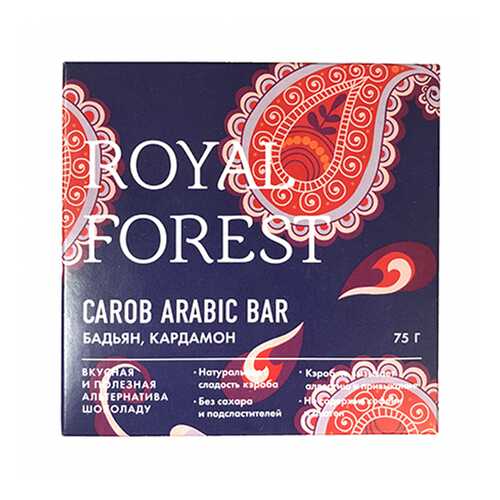 Шоколад Royal Forest Арабский с бадьяном и кардамоном 75г в МЕТРОНОМ