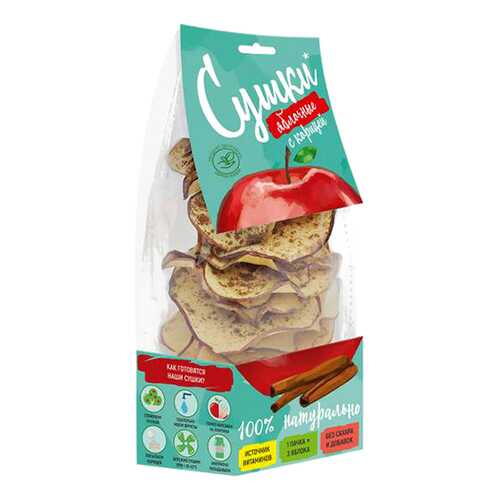 Чипсы фруктовые Биопродукты сушки яблочные с корицей 30 г в МЕТРОНОМ