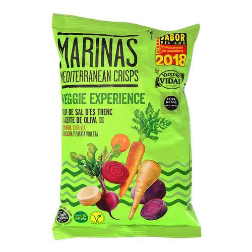 Чипсы овощные Marinas Veggie Experience с оливковым маслом без глютена 100 г в МЕТРОНОМ