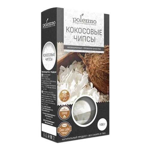 Кокосовые чипсы Polezzno 100 г в МЕТРОНОМ