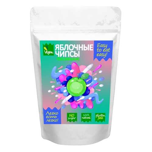Натуральные фруктовые яблочные чипсы Easy to eat easy кисленькие 30 г в МЕТРОНОМ