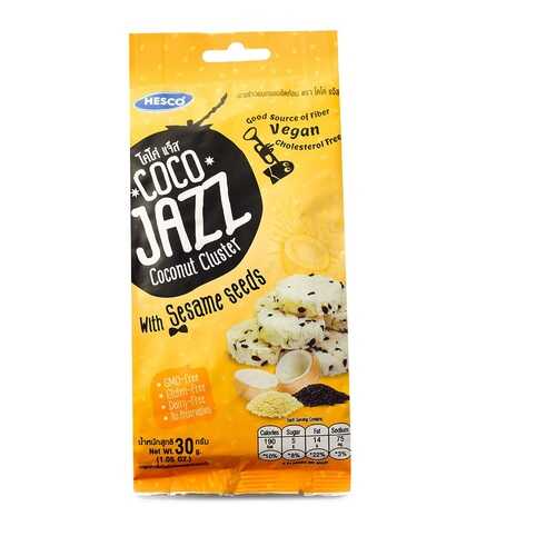 Снеки кокосовые Coco Jazz с кунжутом 30г Таиланд в МЕТРОНОМ