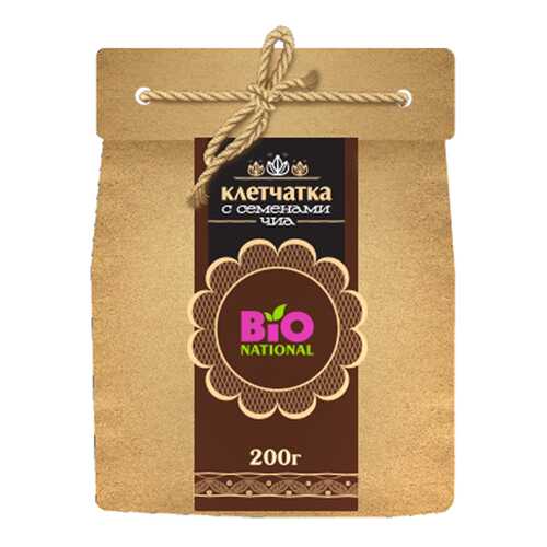 Клетчатка Bio National с семенами чиа в эко-упаковке 200 г в МЕТРОНОМ