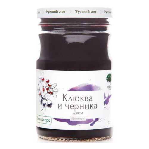 Джем Русский лес клюква и черника премиум 220 г в МЕТРОНОМ