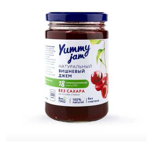 Джем Yummy jam вишневый без сахара 350 г в МЕТРОНОМ