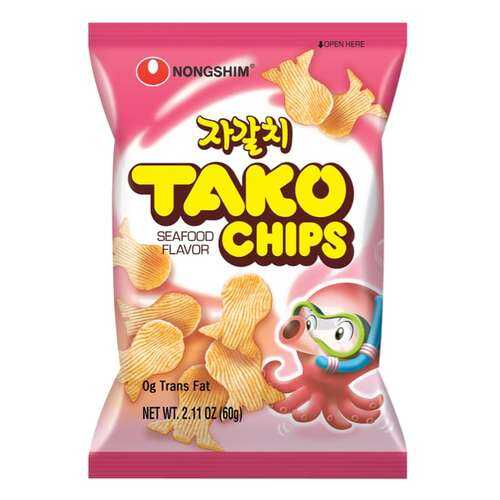Чипсы Nongshim тако с морепродуктами 60 г в МЕТРОНОМ