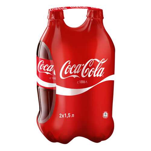 Напиток Coca-Cola сильногазированный 1.5 л 2 штуки в упаковке в МЕТРОНОМ