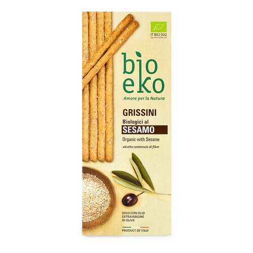 Гриссини из цельнозерновой пшеничной муки с кунжутом БИО, EKO BIO, 125 г, Италия в МЕТРОНОМ