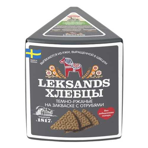 Хлебцы темно-ржаные на закваске с отрубями Leksands by Bionova 200 г, Швеция в МЕТРОНОМ