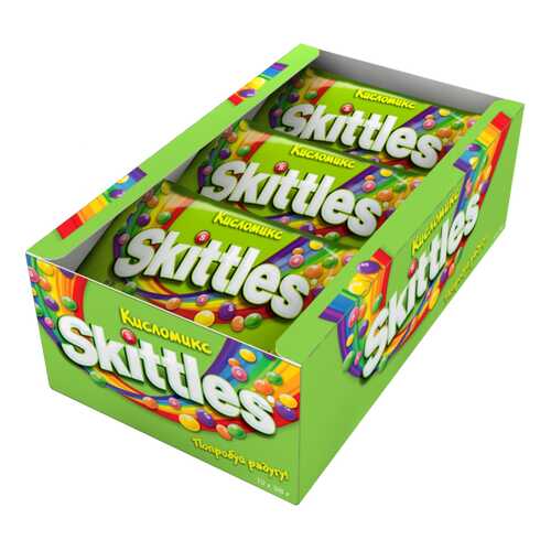 Драже Skittles кисломикс 38 г 12 штук в МЕТРОНОМ