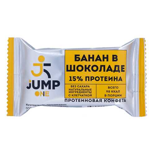 Конфета Банан в шоколаде Jump 30 г в МЕТРОНОМ