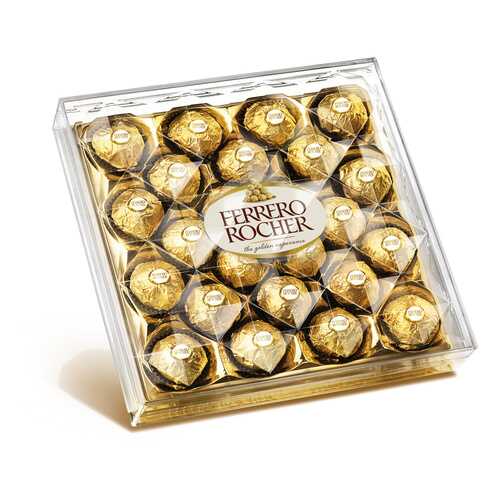 Конфеты Ferrero Rocher хрустящие с лесным орехом 300 г в МЕТРОНОМ