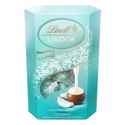 Набор конфет Lindt lindor молочный шоколад c кокосом 200 г в МЕТРОНОМ