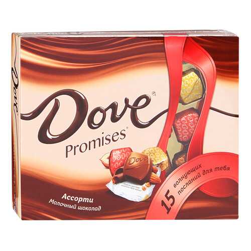 Шоколадный набор Dove promises ассорти молочный 118 г в МЕТРОНОМ