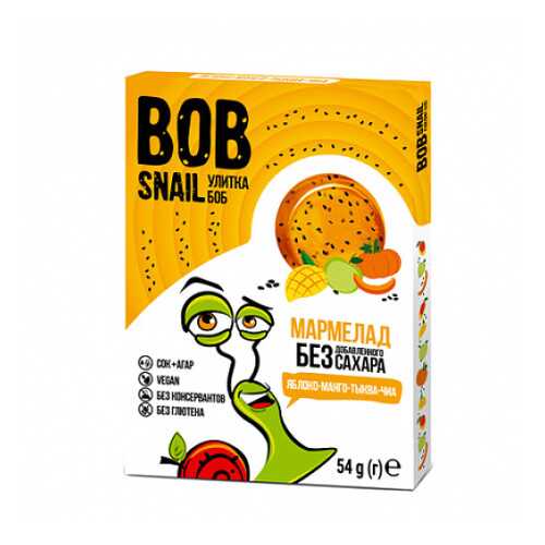 Мармелад фруктово-овощной Яблоко, манго, тыква, чиа Bob Snail 54 г в МЕТРОНОМ