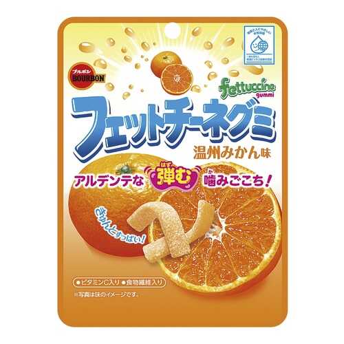 Мармелад жевательный Fettuccine Gummi, со вкусом апельсина, 50 гр,Япония в МЕТРОНОМ