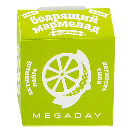 Жевательный мармелад Megaday бодрящий легкость-сила лайм 20 г в МЕТРОНОМ