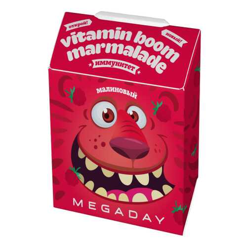 Жевательный мармелад Megaday с витаминами детский иммунитет малина 20 г в МЕТРОНОМ