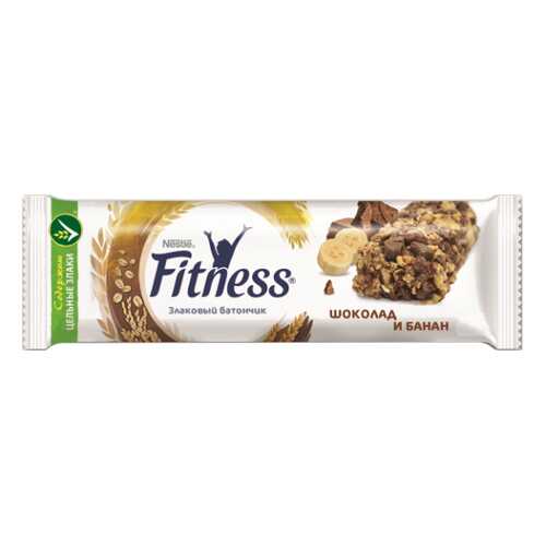 Батончик Nestle Фитнес злаковый с кусочками шоколада, банана 23.5 г в МЕТРОНОМ