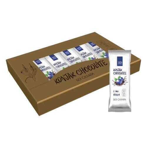 Шоколад без сахара KONJAK CHOCOLATE Черничный, кор. 10 шт. в МЕТРОНОМ