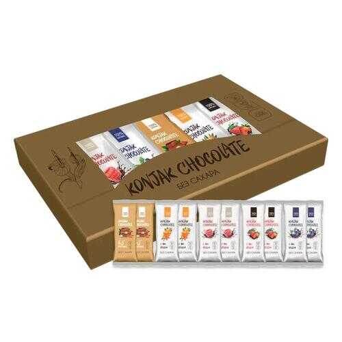 Шоколад без сахара KONJAK CHOCOLATE НАБОР, кор. 10 шт. в МЕТРОНОМ